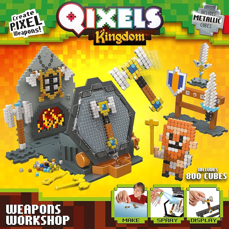 Amazon.com: Qixels S3 Kingdom Weapons Workshop : Toys & Games